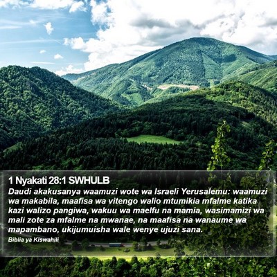 1 Nyakati 28:1 SWHULB Bible Verse Image