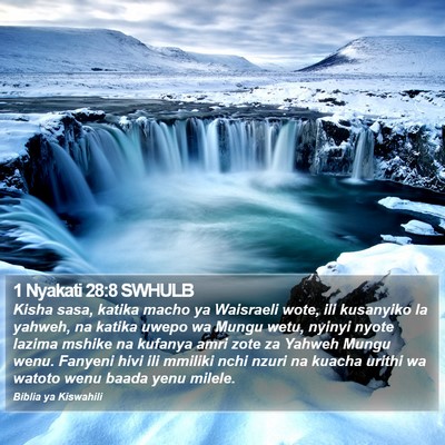 1 Nyakati 28:8 SWHULB Bible Verse Image