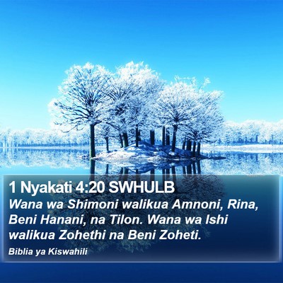 1 Nyakati 4:20 SWHULB Bible Verse Image