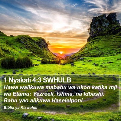 1 Nyakati 4:3 SWHULB Bible Verse Image