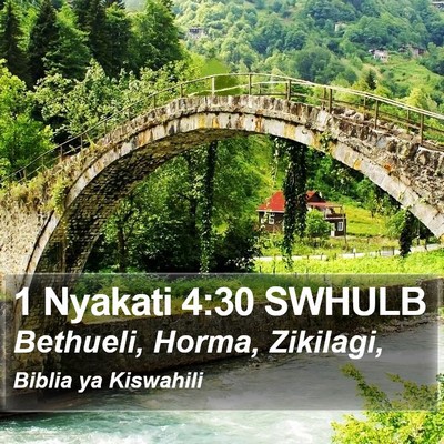1 Nyakati 4:30 SWHULB Bible Verse Image