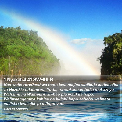 1 Nyakati 4:41 SWHULB Bible Verse Image