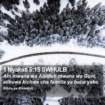 1 Nyakati 5:15 SWHULB Bible Verse Image