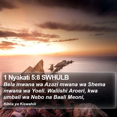 1 Nyakati 5:8 SWHULB Bible Verse Image