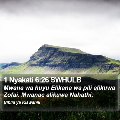 1 Nyakati 6:26 SWHULB Bible Verse Image
