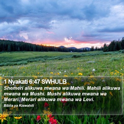 1 Nyakati 6:47 SWHULB Bible Verse Image