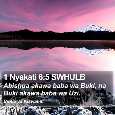 1 Nyakati 6:5 SWHULB Bible Verse Image