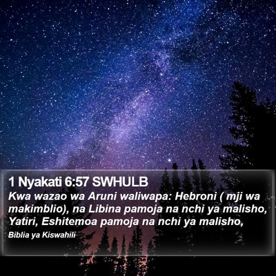 1 Nyakati 6:57 SWHULB Bible Verse Image
