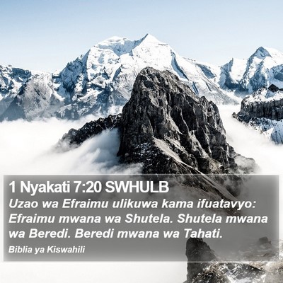 1 Nyakati 7:20 SWHULB Bible Verse Image