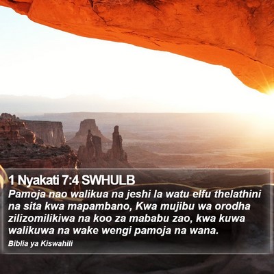1 Nyakati 7:4 SWHULB Bible Verse Image
