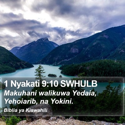 1 Nyakati 9:10 SWHULB Bible Verse Image