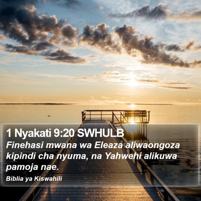 1 Nyakati 9:20 SWHULB Bible Verse Image