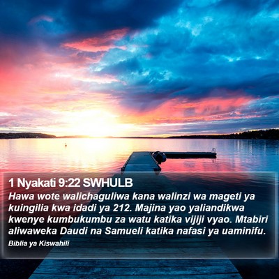 1 Nyakati 9:22 SWHULB Bible Verse Image