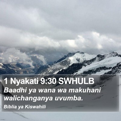 1 Nyakati 9:30 SWHULB Bible Verse Image