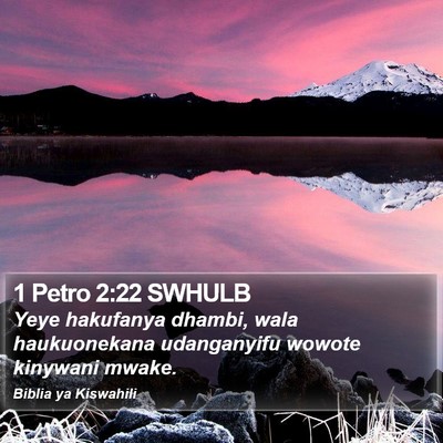 1 Petro 2:22 SWHULB Bible Verse Image