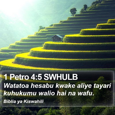 1 Petro 4:5 SWHULB Bible Verse Image