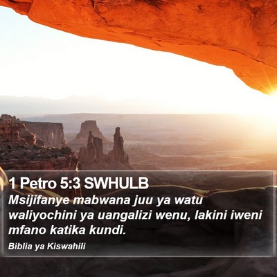 1 Petro 5:3 SWHULB Bible Verse Image