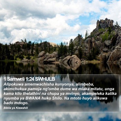 1 Samweli 1:24 SWHULB Bible Verse Image