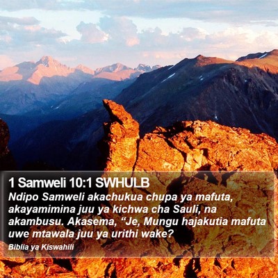 1 Samweli 10:1 SWHULB Bible Verse Image