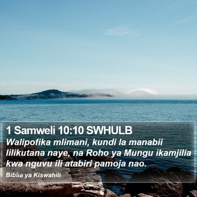1 Samweli 10:10 SWHULB Bible Verse Image