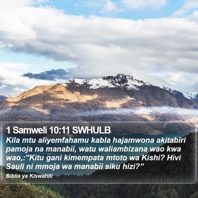 1 Samweli 10:11 SWHULB Bible Verse Image
