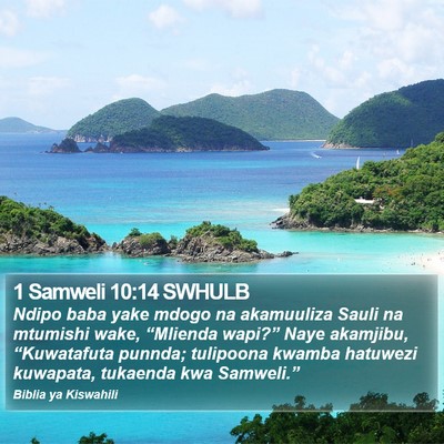 1 Samweli 10:14 SWHULB Bible Verse Image