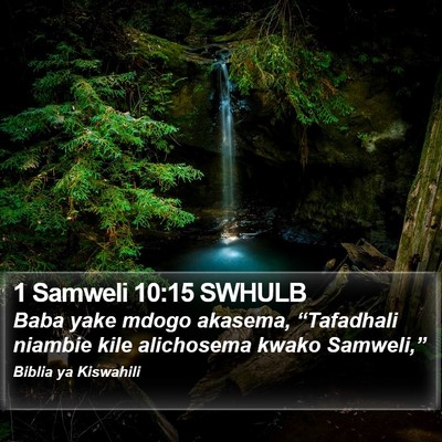 1 Samweli 10:15 SWHULB Bible Verse Image