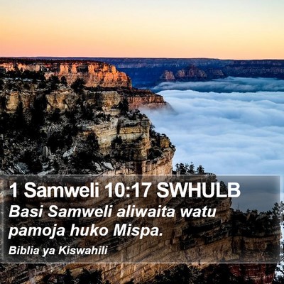 1 Samweli 10:17 SWHULB Bible Verse Image