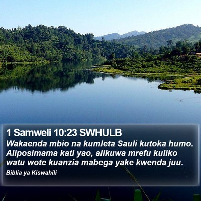 1 Samweli 10:23 SWHULB Bible Verse Image