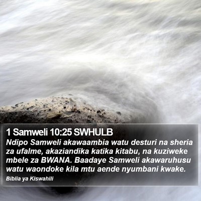1 Samweli 10:25 SWHULB Bible Verse Image