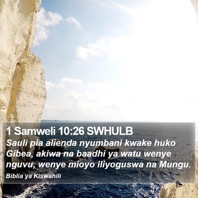 1 Samweli 10:26 SWHULB Bible Verse Image