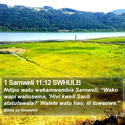 1 Samweli 11:12 SWHULB Bible Verse Image