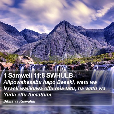 1 Samweli 11:8 SWHULB Bible Verse Image