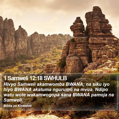 1 Samweli 12:18 SWHULB Bible Verse Image
