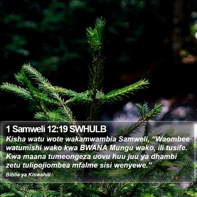 1 Samweli 12:19 SWHULB Bible Verse Image