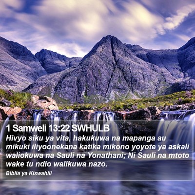 1 Samweli 13:22 SWHULB Bible Verse Image