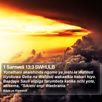1 Samweli 13:3 SWHULB Bible Verse Image