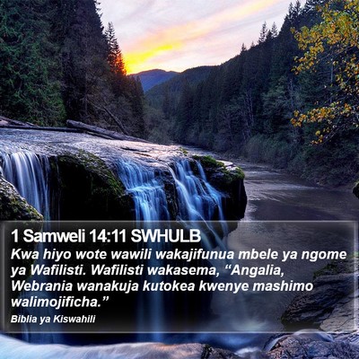 1 Samweli 14:11 SWHULB Bible Verse Image