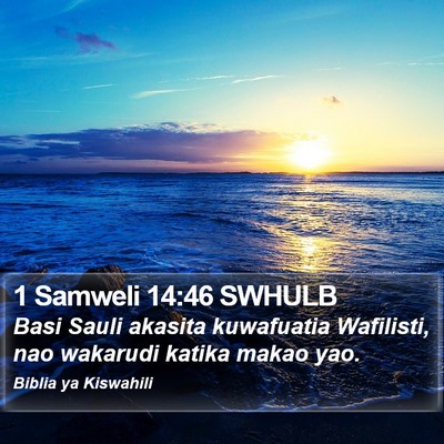 1 Samweli 14:46 SWHULB Bible Verse Image