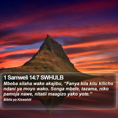 1 Samweli 14:7 SWHULB Bible Verse Image