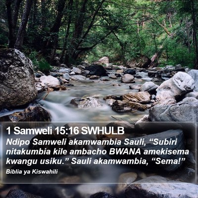 1 Samweli 15:16 SWHULB Bible Verse Image