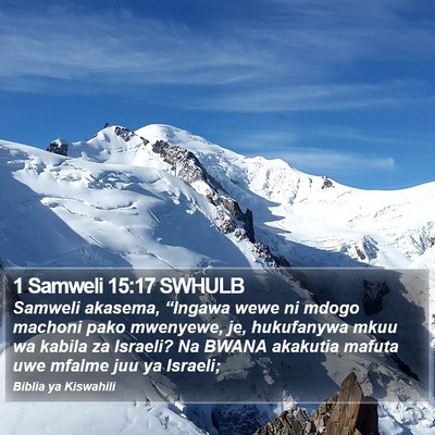 1 Samweli 15:17 SWHULB Bible Verse Image