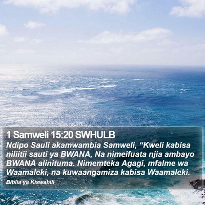 1 Samweli 15:20 SWHULB Bible Verse Image