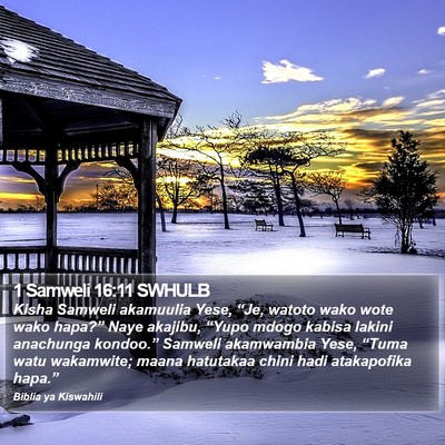 1 Samweli 16:11 SWHULB Bible Verse Image