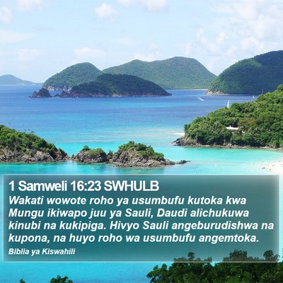1 Samweli 16:23 SWHULB Bible Verse Image