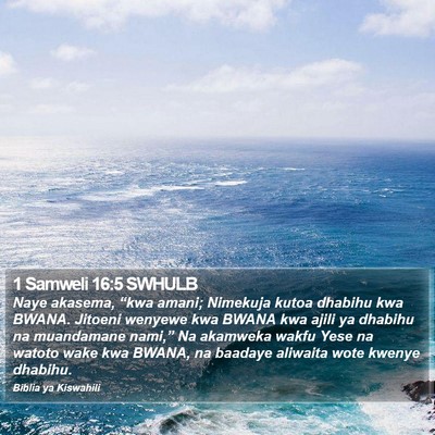 1 Samweli 16:5 SWHULB Bible Verse Image