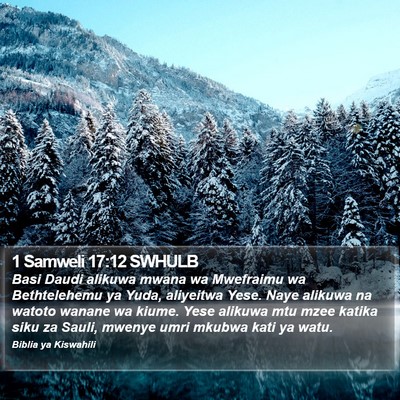 1 Samweli 17:12 SWHULB Bible Verse Image
