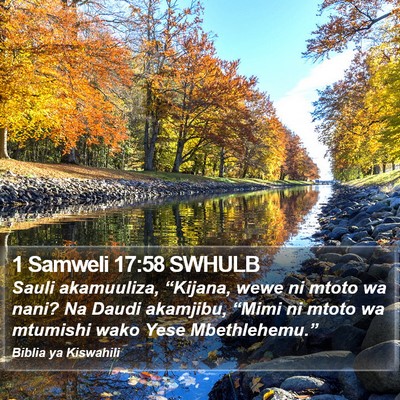 1 Samweli 17:58 SWHULB Bible Verse Image