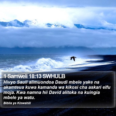 1 Samweli 18:13 SWHULB Bible Verse Image