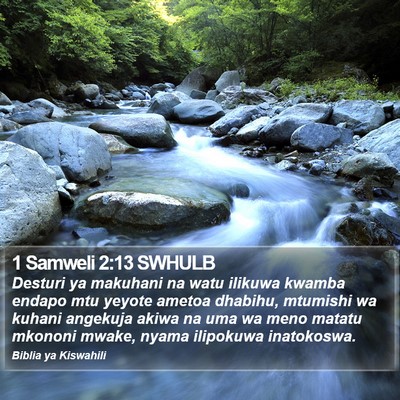 1 Samweli 2:13 SWHULB Bible Verse Image